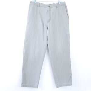 Columbia Pants Size Estimated 36 Tan Hiking Outdoors Cotton, Zipper Pocket, Tan